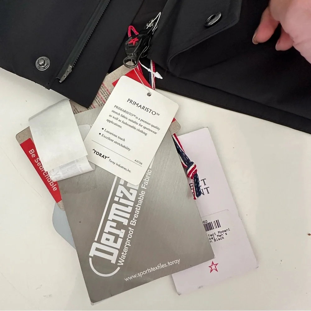 Perfect Moment Black and White Chevron Ski Jacket - Picture 6 of 16